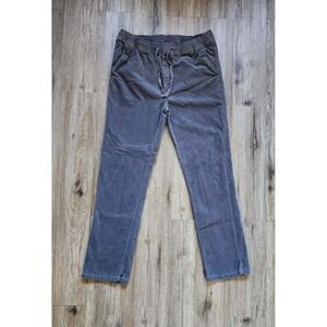 Katin Corduroy Pants Mens XL Gray  Drawstring Waist Casual With Pockets
